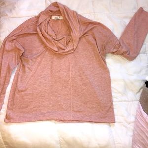 Cowl neck lightweight sweater